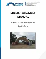 Storage Canopy DT Container shelter Assembly Manual preview