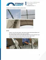 Предварительный просмотр 11 страницы Storage Canopy DT Container shelter Assembly Manual