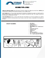 Preview for 4 page of Storage Canopy Metal Carport 12'x20'x10' Owner'S Manual & Assembly Manual