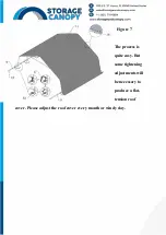 Предварительный просмотр 9 страницы Storage Canopy Two Car Garage Shelter Assembly Manual