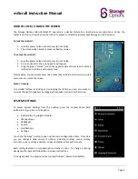 Preview for 4 page of Storage Options 7" miSCROLL TABLET PC Instruction Manual