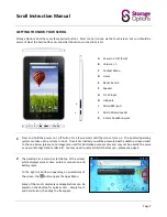 Preview for 2 page of Storage Options 7" SCROLL TABLET PC
WITH CAPACITIVE MULTI-TOUCH SCREEN Instruction Manual