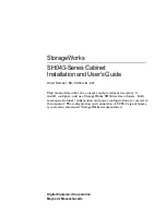 StorageWorks SH043 Series Installation And User Manual preview