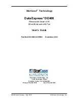 Preview for 2 page of StorCase Technology Data Express D400 User Manual