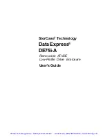 Предварительный просмотр 2 страницы StorCase Technology Data Express DE75i-A User Manual