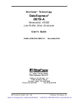 Предварительный просмотр 3 страницы StorCase Technology Data Express DE75i-A User Manual