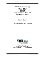 Preview for 2 page of StorCase Technology Data Silo DS321 User Manual