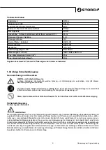 Preview for 3 page of Storch 225 FUEL Manual