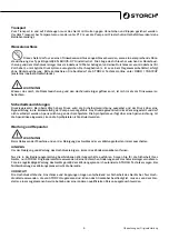 Preview for 5 page of Storch 225 FUEL Manual