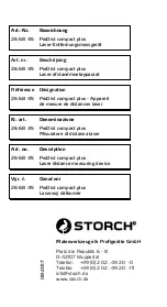 Preview for 124 page of Storch 26 68 45 Manual