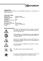 Preview for 3 page of Storch 60 10 10 Manual