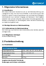 Preview for 3 page of Storch 60 20 05 Translation Of The Original Instruction