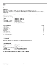 Preview for 2 page of Storch 600800 Operating Manual