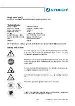 Предварительный просмотр 23 страницы Storch 601160 Manual