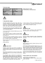 Preview for 73 page of Storch 626000 Manual