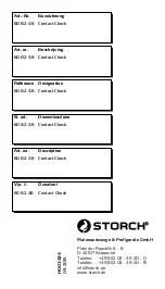 Preview for 64 page of Storch Contact Check Manual