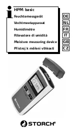 Preview for 1 page of Storch HPM basic Manual