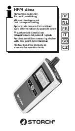 Preview for 1 page of Storch HPM clima Operating Manual