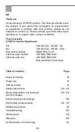 Preview for 50 page of Storch HPM clima Operating Manual