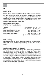 Preview for 2 page of Storch HPM touch pro Manual