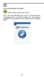 Preview for 10 page of Storch HPM touch pro Manual