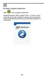 Preview for 100 page of Storch HPM touch pro Manual