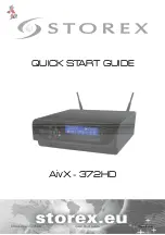 Предварительный просмотр 1 страницы Storex AivX-372HD Quick Start Manual