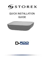 Storex D-522 Quick Installation Manual preview