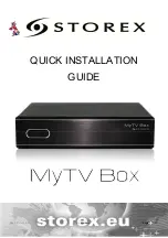 Storex MyTV Box Quick Installation Manual preview