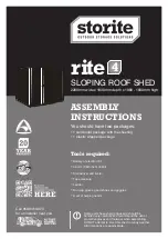 Preview for 1 page of Storite Rite 4 Assembly Instructions Manual