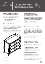 Storkcraft Avalon 6 Drawer Dresser 03556-20 AY Series Manual preview