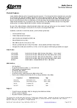 Preview for 2 page of Storm Interface AT02-43001 Technical Manual