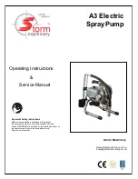 Storm Machinery A3 Operating Instructions & Service Manual preview