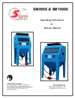 Preview for 1 page of Storm Machinery SM1000S Operating Instructions And Service Manual