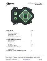 Предварительный просмотр 1 страницы Storm 1400 series Technical Manual