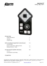 Предварительный просмотр 1 страницы Storm AudioNav EF Manual