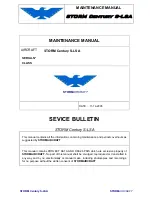 Предварительный просмотр 1 страницы Storm Century S-LSA Maintenance Manual