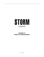 Storm HY1 Product User Manual предпросмотр