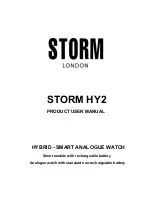 Preview for 1 page of Storm HY2 Product User Manual