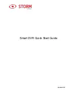 Предварительный просмотр 1 страницы Storm SMART DVR Quick Start Manual