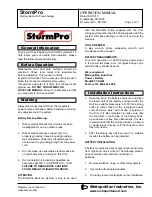 StormPro 27-AGM Operation Manual предпросмотр