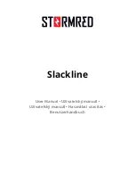 Предварительный просмотр 1 страницы StormRed Slackline User Manual