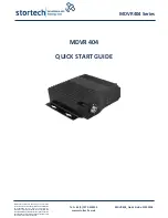 Stortech MDVR404 Series Quick Start Manual preview