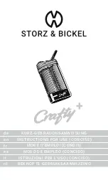 Preview for 1 page of STORZ & BICKEL Crafty+ Instructions For Use Manual