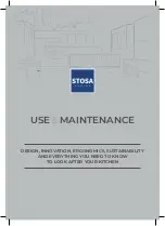 Предварительный просмотр 1 страницы Stosa Aleve Use & Maintenance