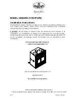 Stove Builder International MODEL OSBURN STRATFORD Installation Instructions Manual preview