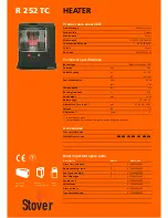 Предварительный просмотр 1 страницы Stover R 252 TC Datasheet