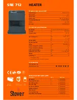 Stover SRE 712 Datasheet предпросмотр