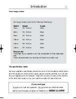 Preview for 5 page of STOVES Gourmet Professional 1100DF User'S Manual And Installation Instructions