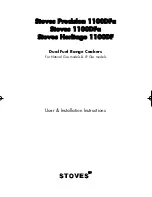 STOVES Heritage 1100DF User & Installation Instructions Manual предпросмотр